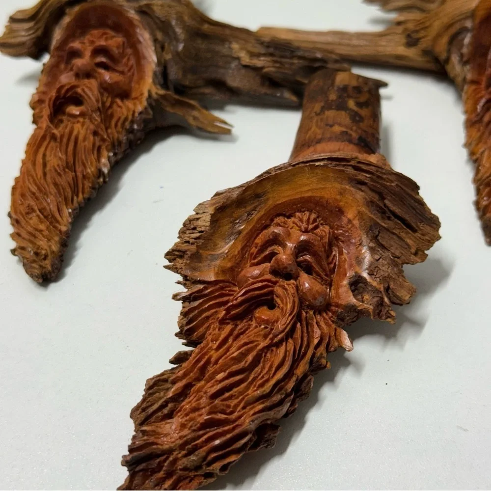 Handcrafted Wooden Forest Gnomes
